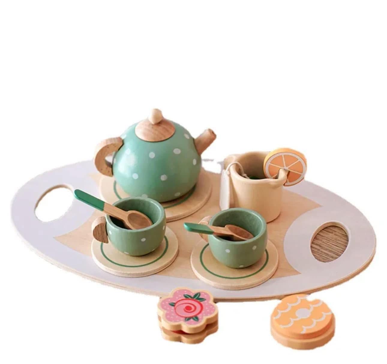 Kids’ Personalized Tea Party Wood Sets