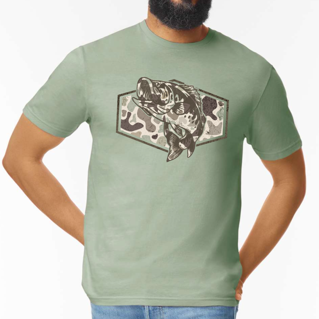 Camo Fish Graphic Tee