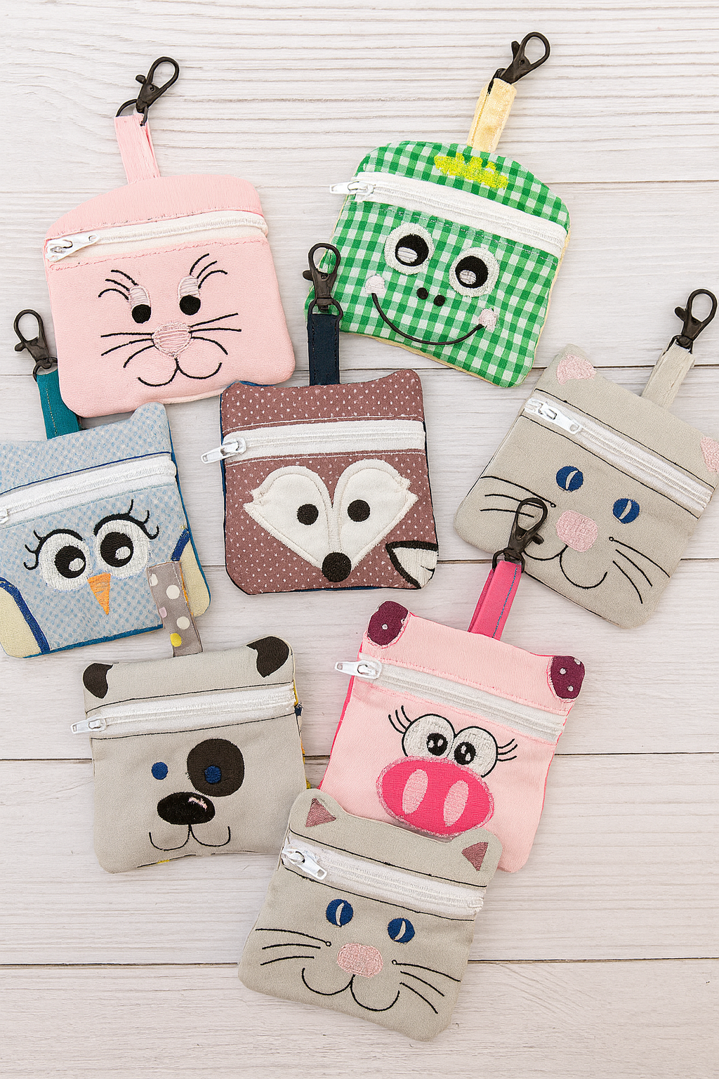 Embroidered Coin Purses
