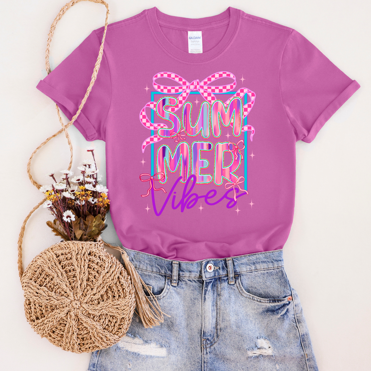 Paint Stroke Summer Vibes Graphic Tee