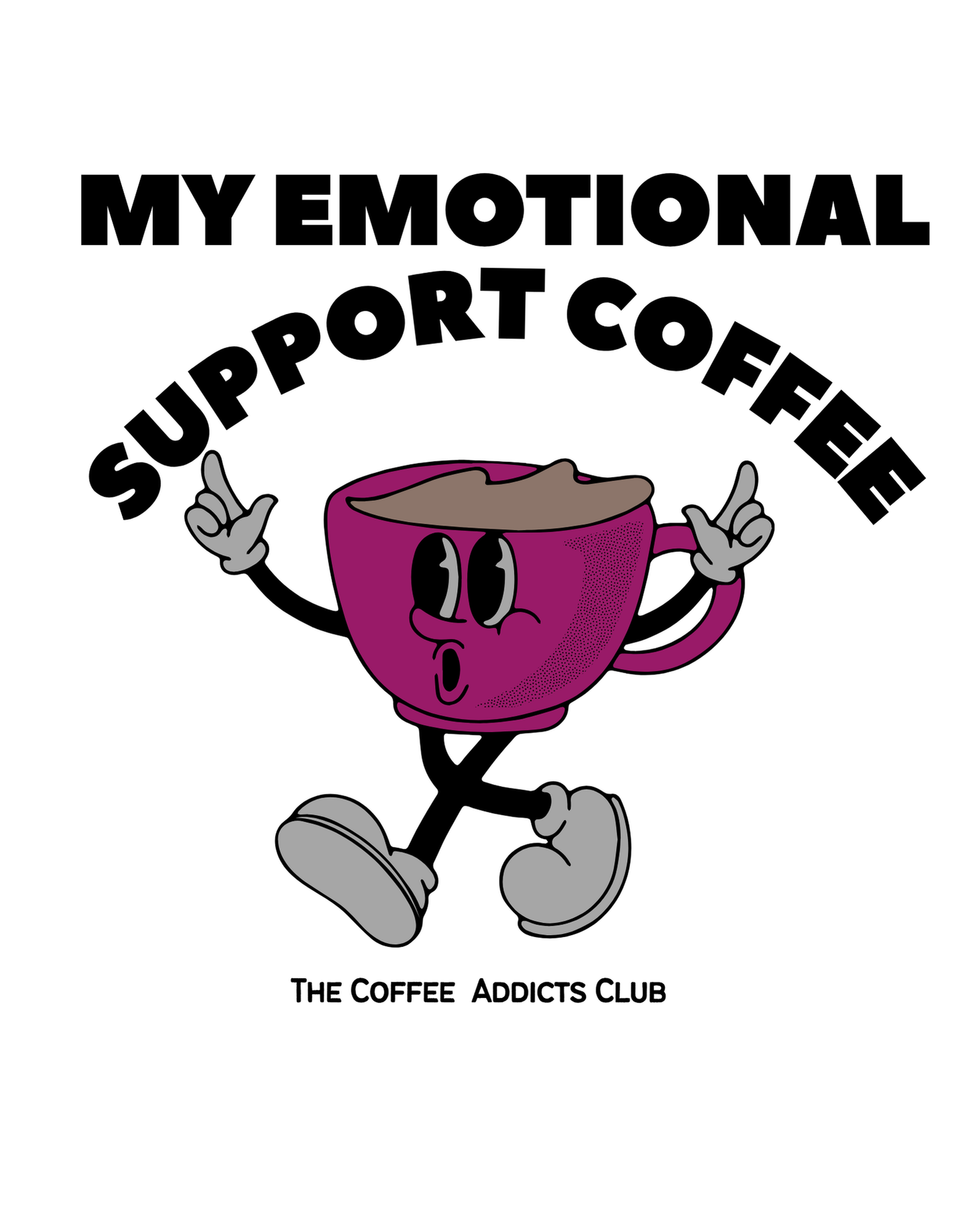 Emotional support pink Mug with Color Inside