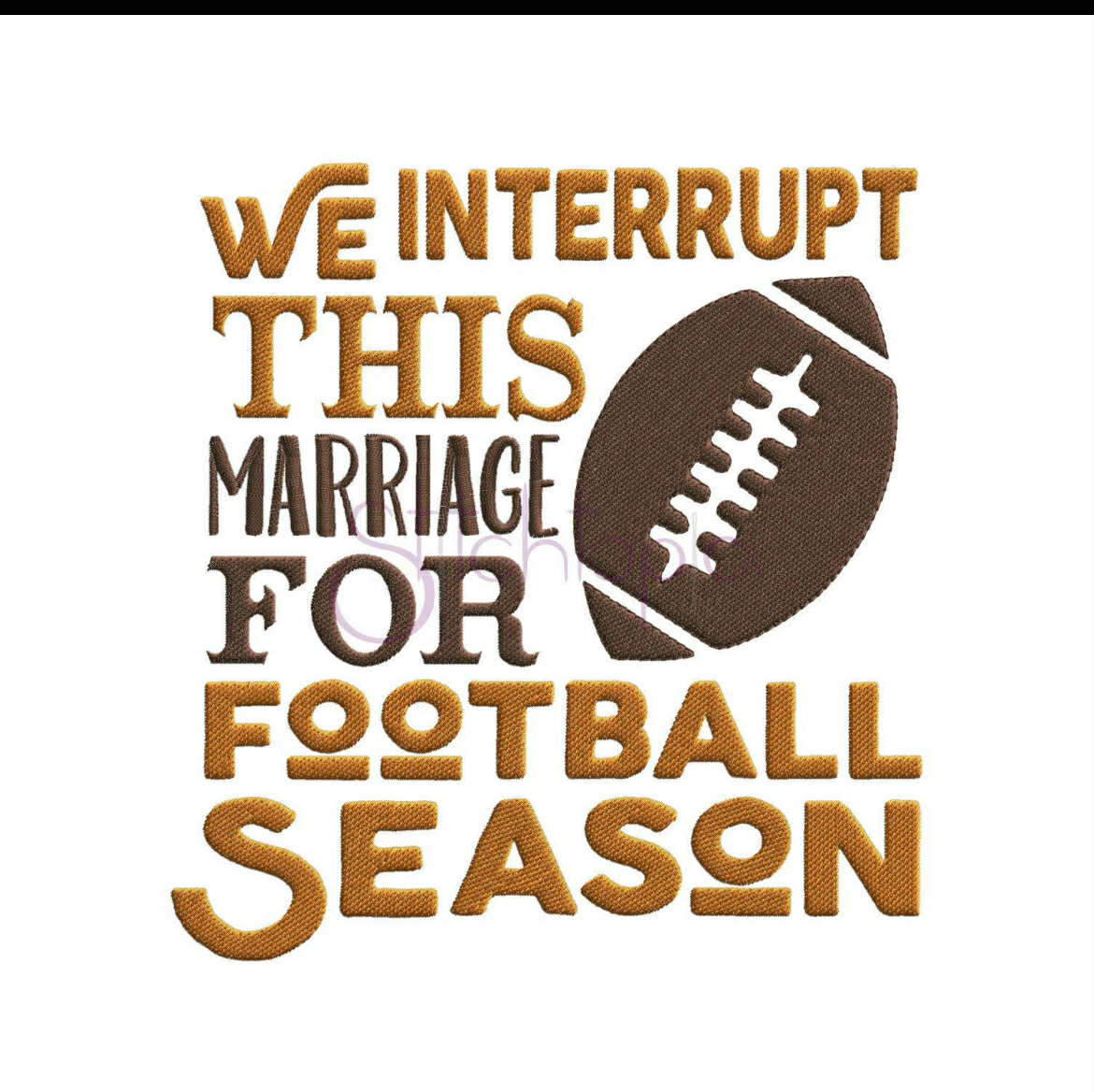 Embroidered - We interrupt this marriage - Sweatshirt