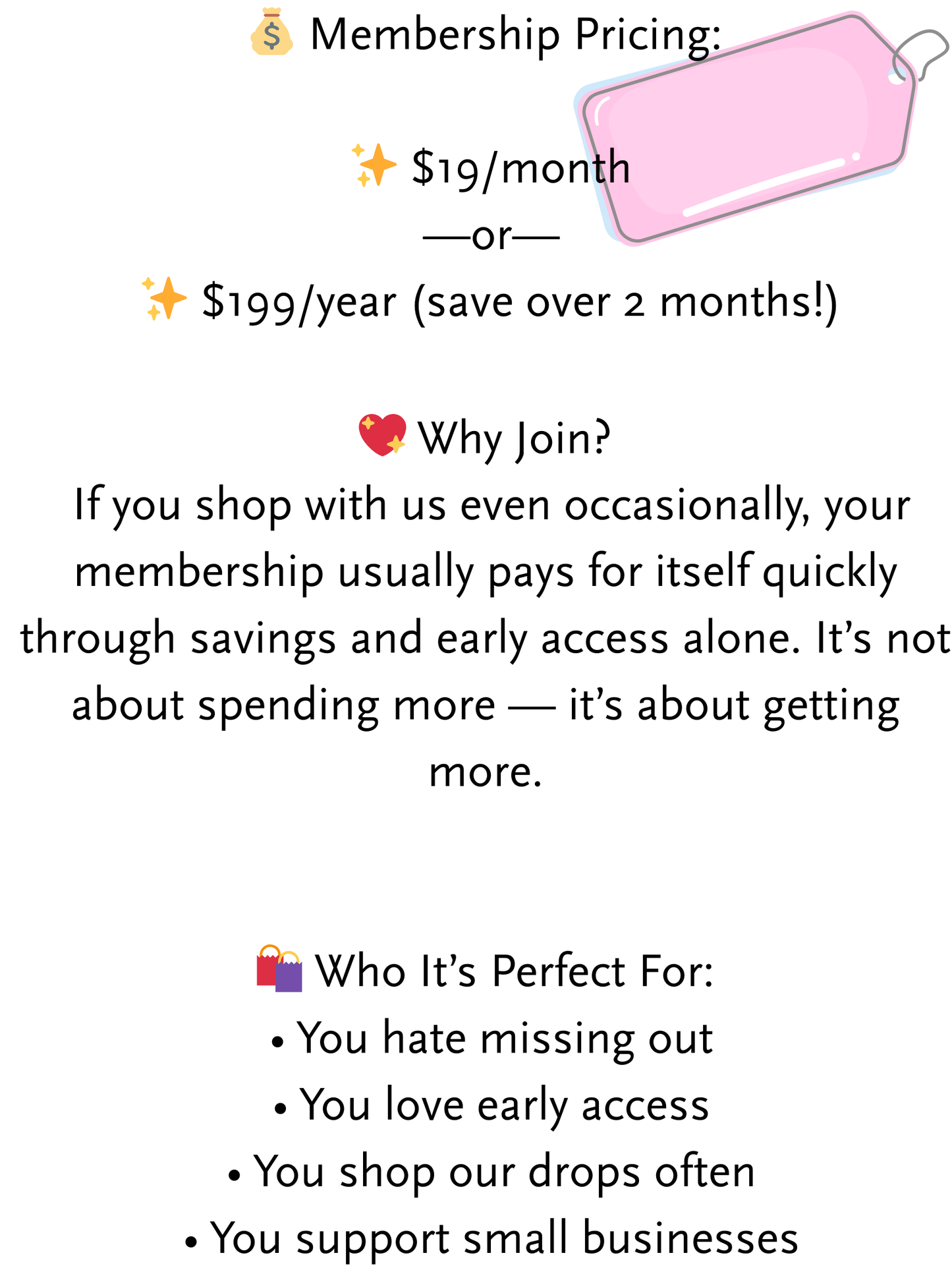 VIP Monthly Membership