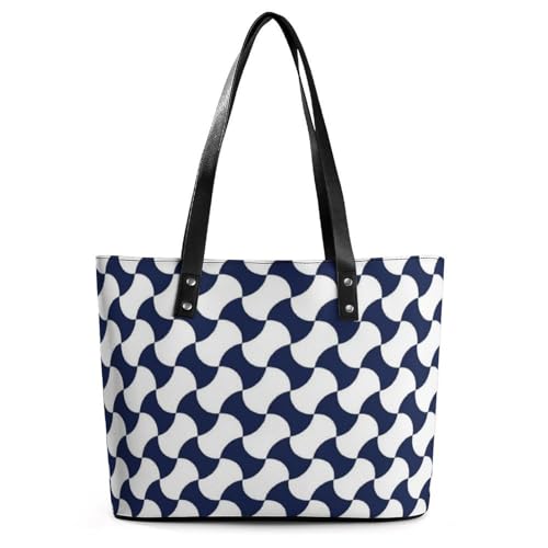 Women's Leather Tote Bag Fashion Handbag for Work Travel Shopping Daily Use Large Capacity Shoulder Purse