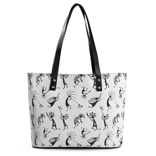 Women's Leather Tote Bag Fashion Handbag for Work Travel Shopping Daily Use Large Capacity Shoulder Purse
