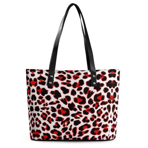 Women's Leather Tote Bag Fashion Handbag for Work Travel Shopping Daily Use Large Capacity Shoulder Purse