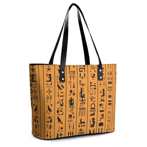 Women's Leather Tote Bag Fashion Handbag for Work Travel Shopping Daily Use Large Capacity Shoulder Purse