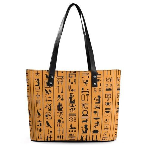 Women's Leather Tote Bag Fashion Handbag for Work Travel Shopping Daily Use Large Capacity Shoulder Purse