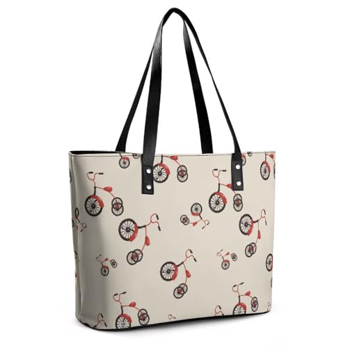 Women's Leather Tote Bag Fashion Handbag for Work Travel Shopping Daily Use Large Capacity Shoulder Purse
