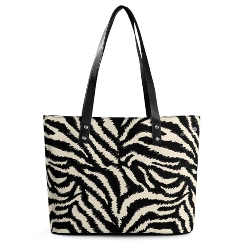 Women's Leather Tote Bag Fashion Handbag for Work Travel Shopping Daily Use Large Capacity Shoulder Purse