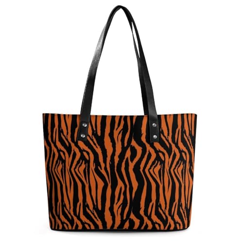 Women's Leather Tote Bag Fashion Handbag for Work Travel Shopping Daily Use Large Capacity Shoulder Purse