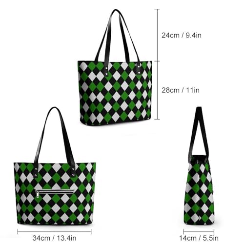 Women's Leather Tote Bag Fashion Handbag for Work Travel Shopping Daily Use Large Capacity Shoulder Purse