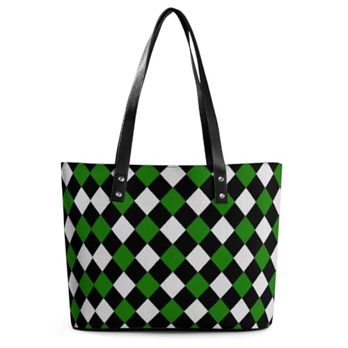 Women's Leather Tote Bag Fashion Handbag for Work Travel Shopping Daily Use Large Capacity Shoulder Purse
