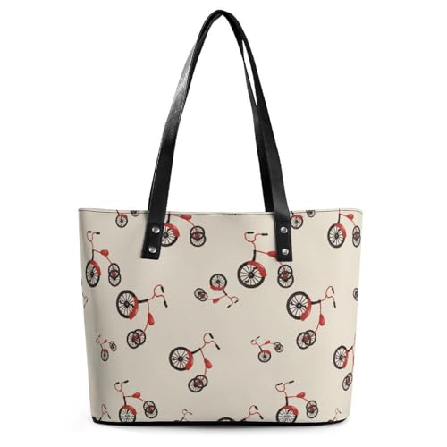 Women's Leather Tote Bag Fashion Handbag for Work Travel Shopping Daily Use Large Capacity Shoulder Purse