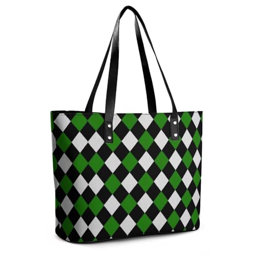 Women's Leather Tote Bag Fashion Handbag for Work Travel Shopping Daily Use Large Capacity Shoulder Purse