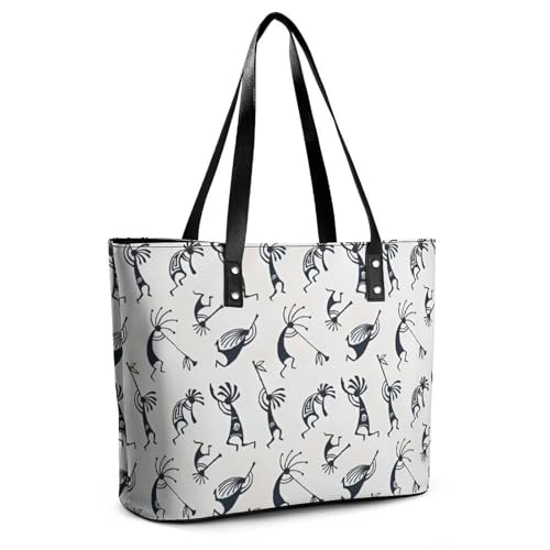 Women's Leather Tote Bag Fashion Handbag for Work Travel Shopping Daily Use Large Capacity Shoulder Purse