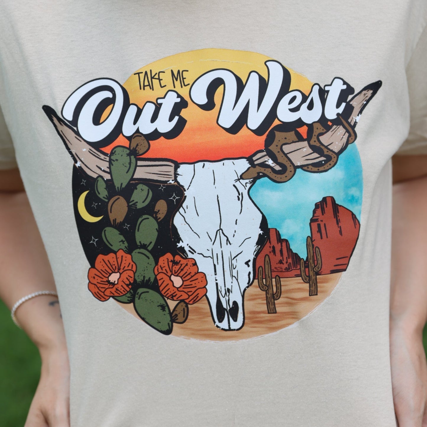 Take Me Out West Graphic Tee D-1102