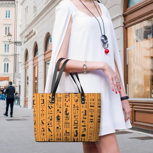 Women's Leather Tote Bag Fashion Handbag for Work Travel Shopping Daily Use Large Capacity Shoulder Purse