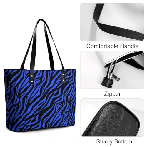 Women's Leather Tote Bag Fashion Handbag for Work Travel Shopping Daily Use Large Capacity Shoulder Purse