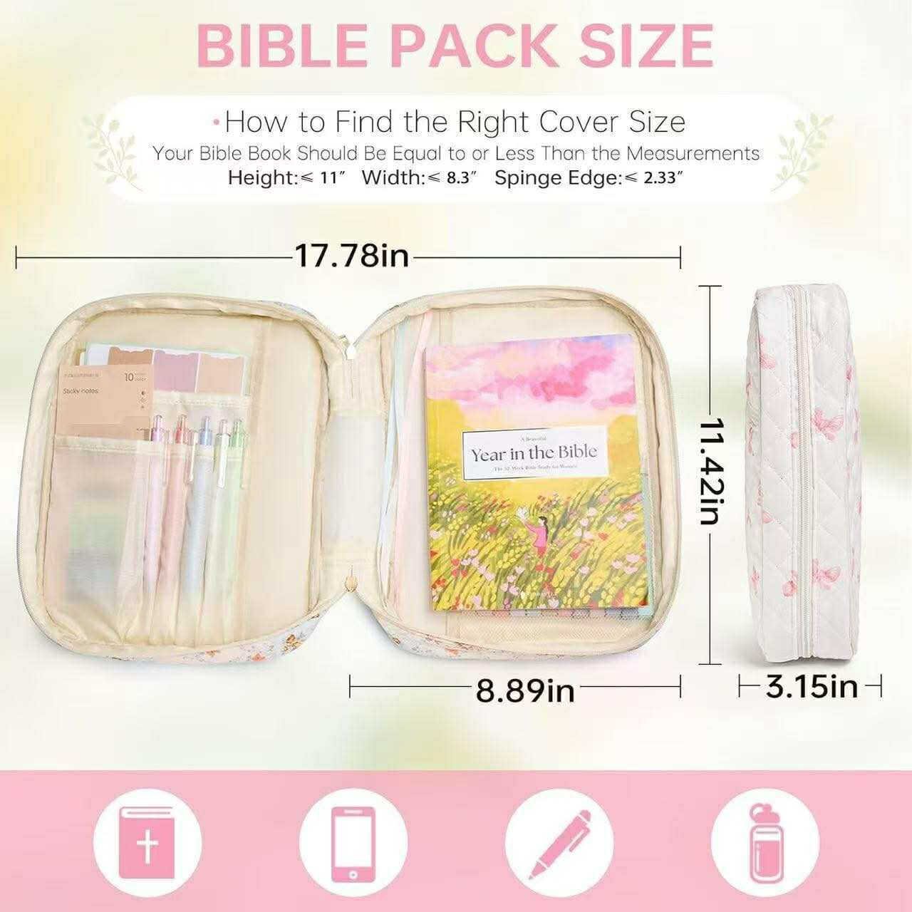 QUILTED BIBLE COVER SETS