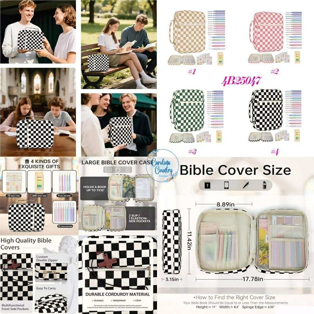 QUILTED BIBLE COVER SETS