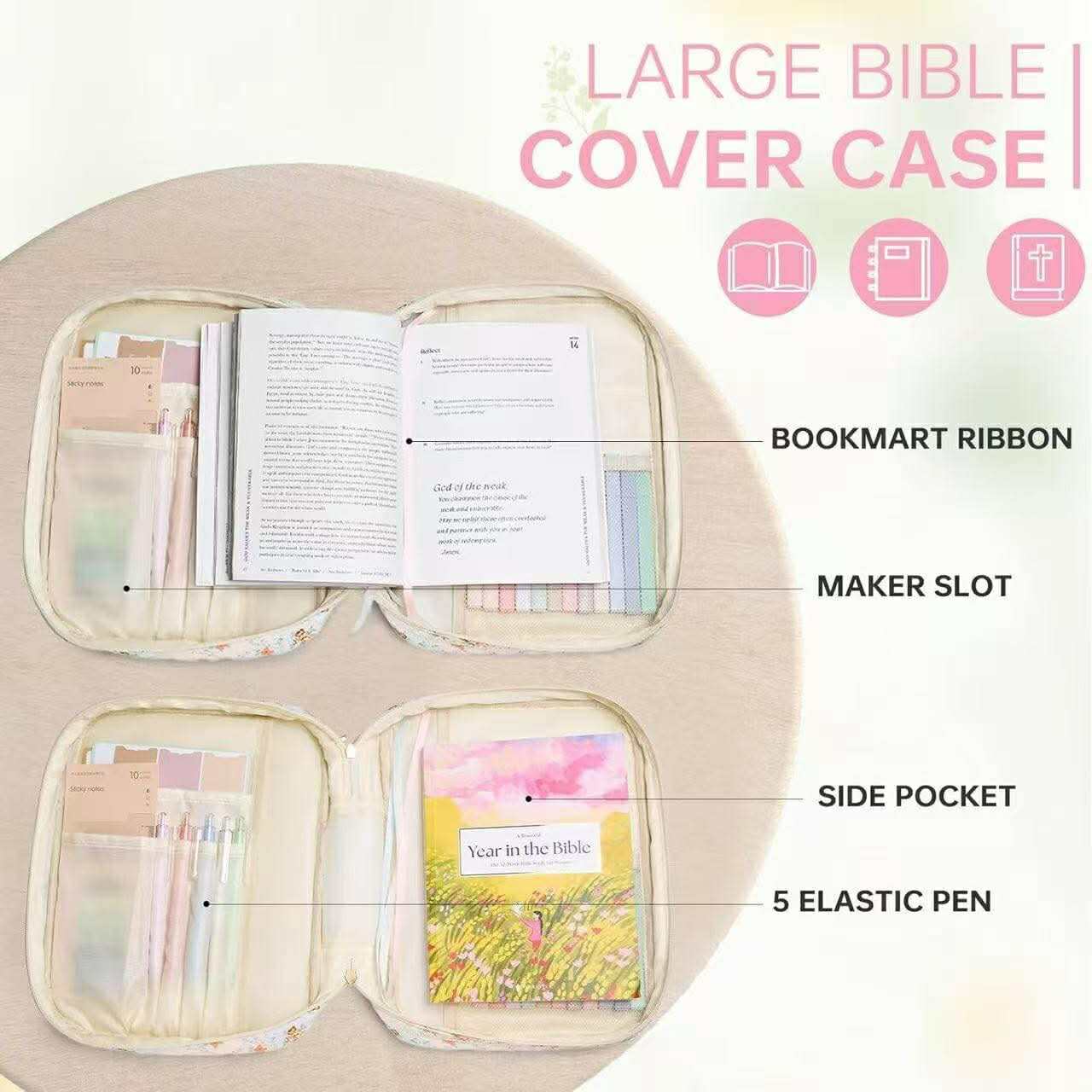 QUILTED BIBLE COVER SETS