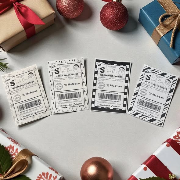 "from santa" shipping labels