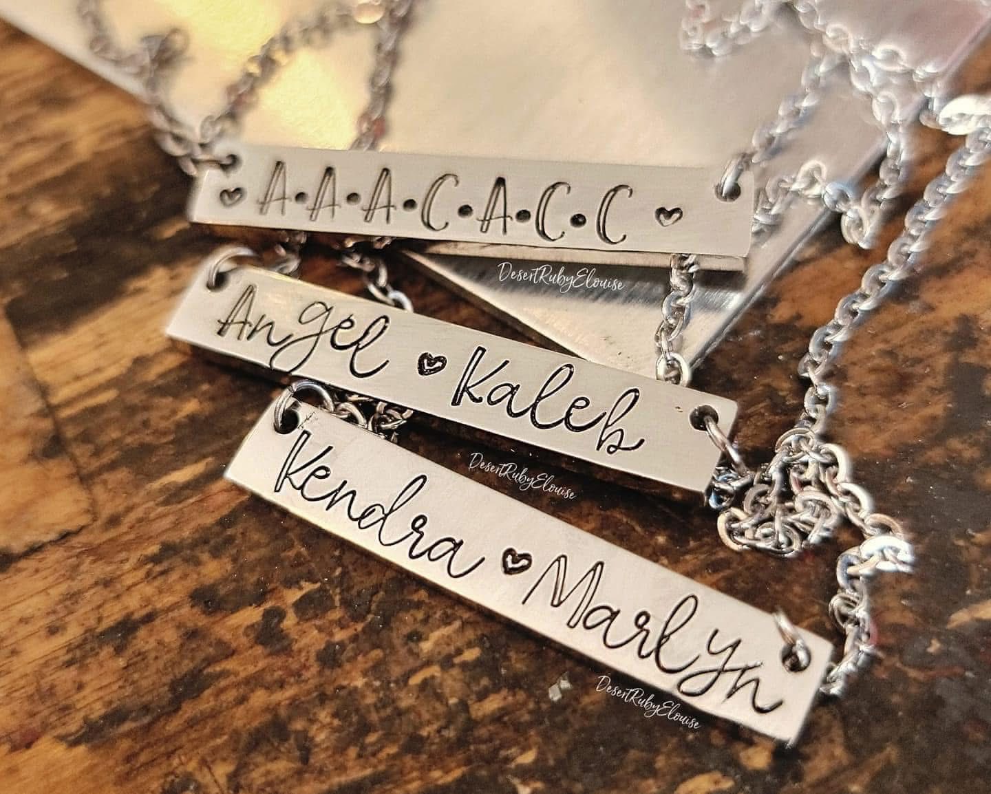 Personalized Bar Necklace