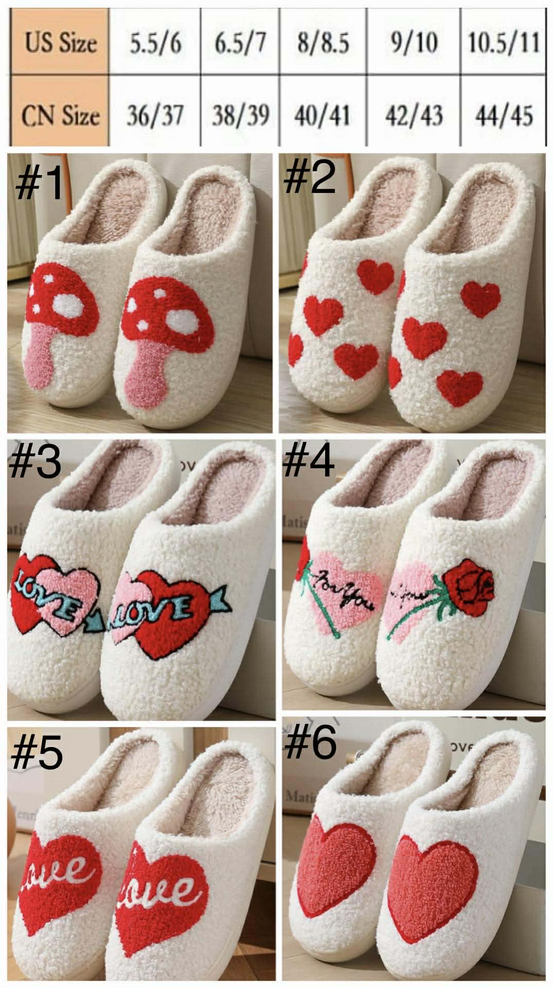 LOVE IS IN THE AIR SLIPPERS