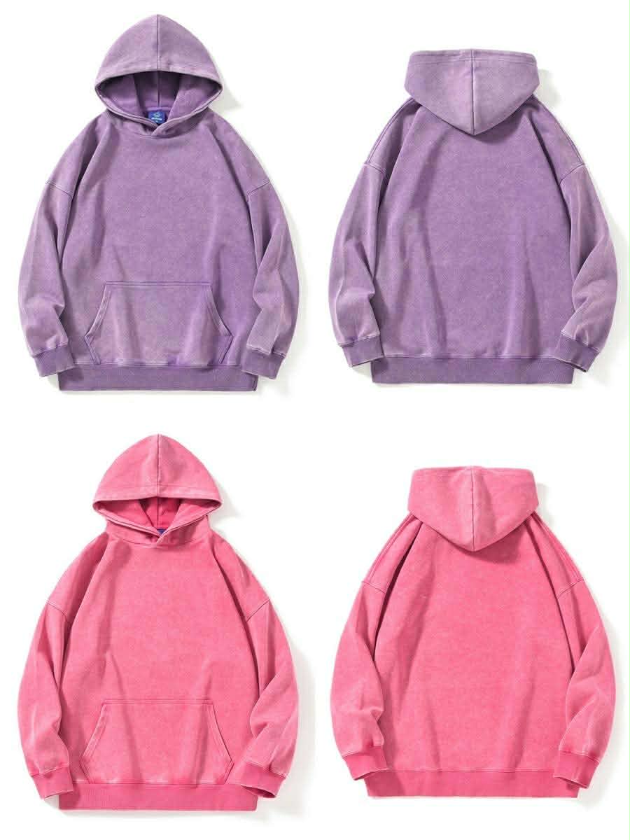 UNISEX ACID WASHED HOODIES
