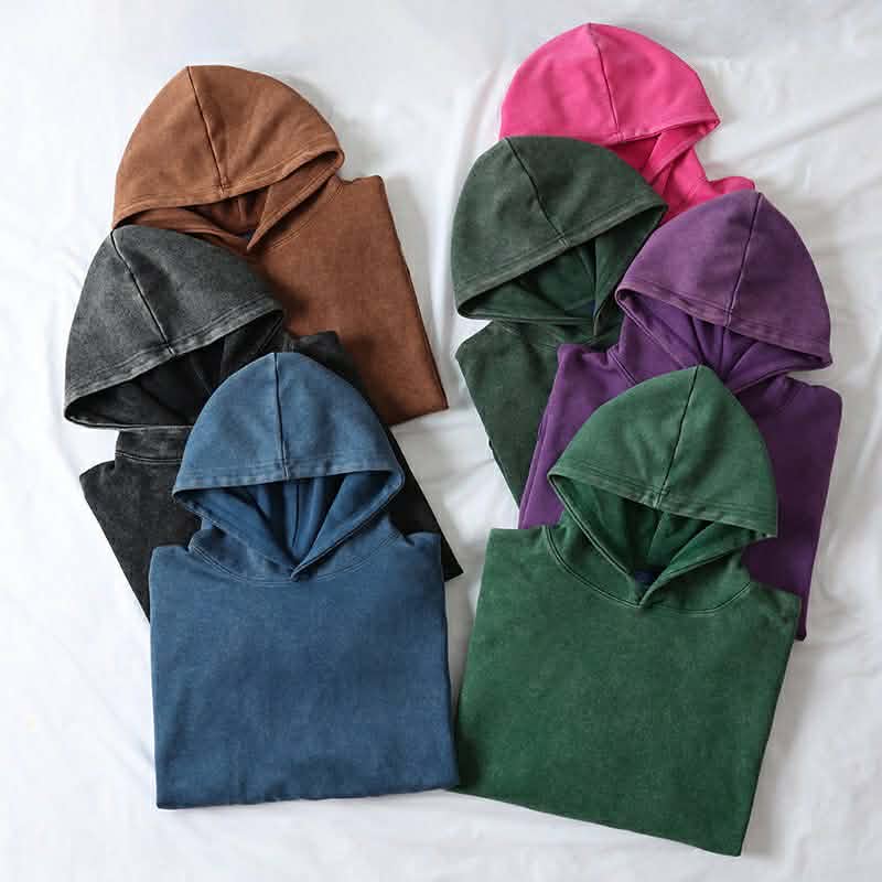 UNISEX ACID WASHED HOODIES