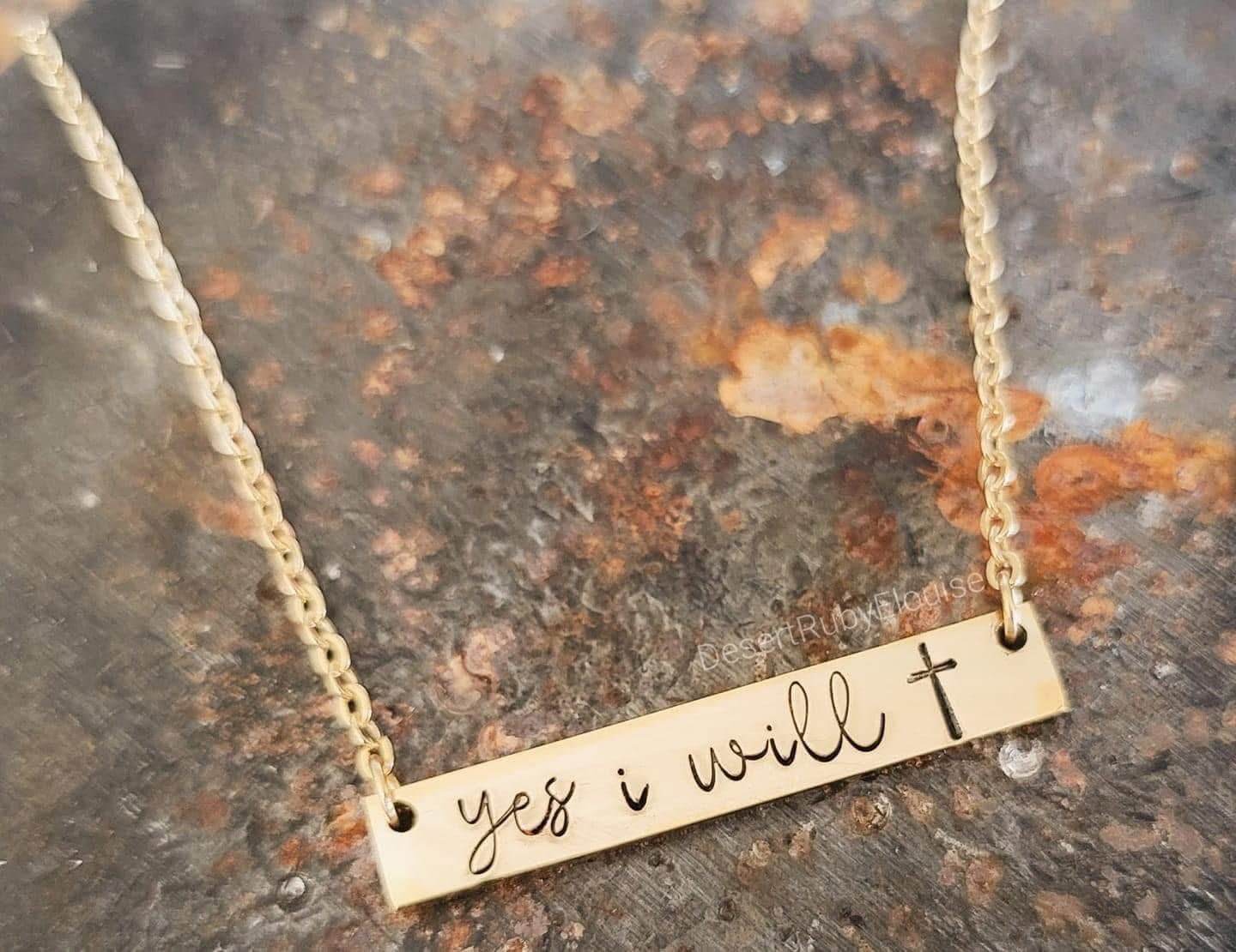 Personalized Bar Necklace