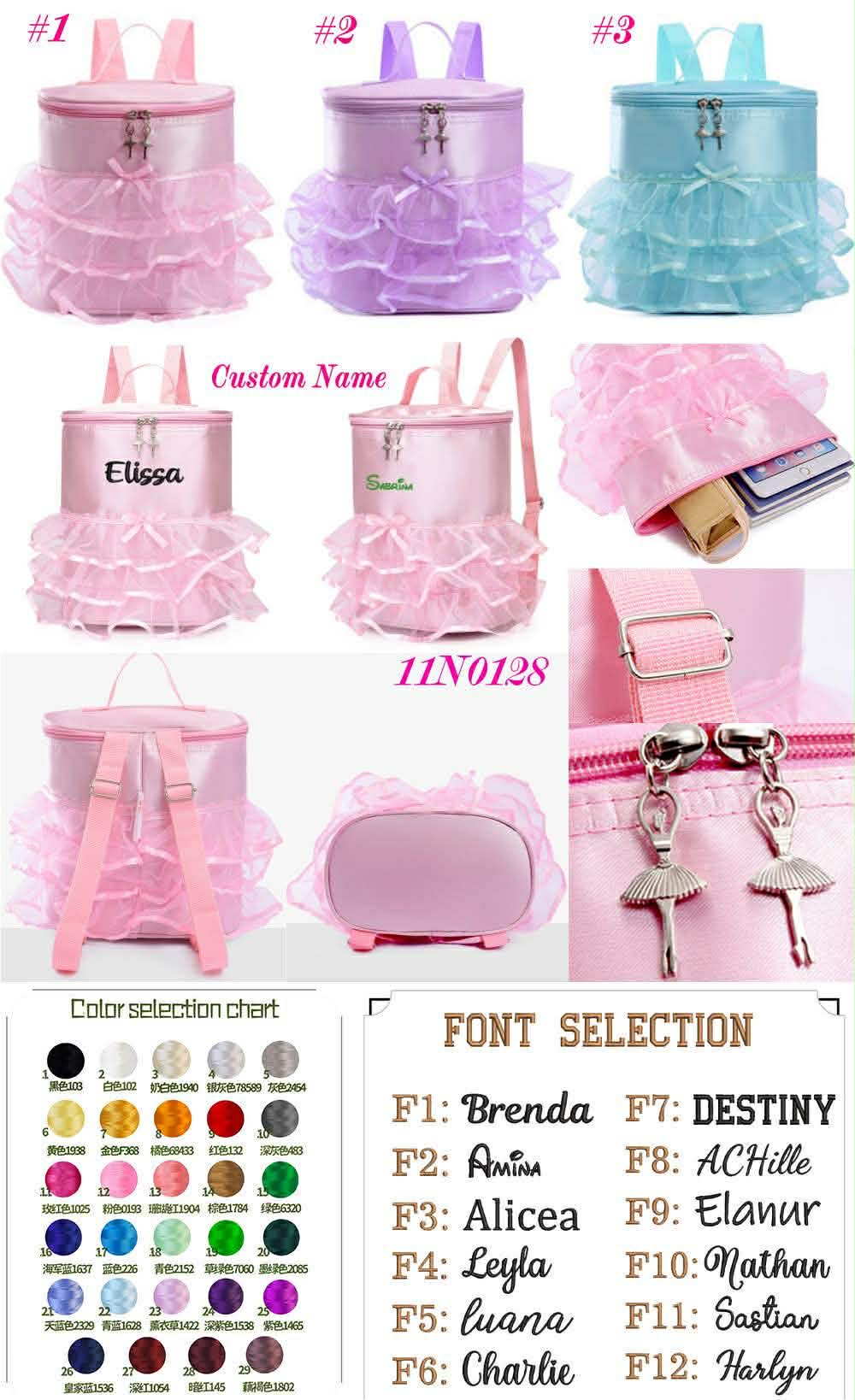 CUSTOMIZED BALLET DANCE BACKPACK