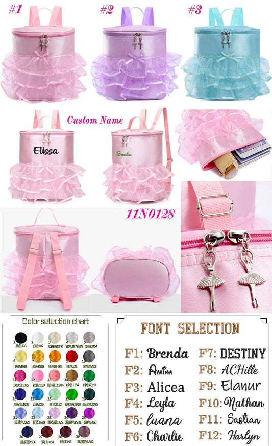CUSTOMIZED BALLET DANCE BACKPACK
