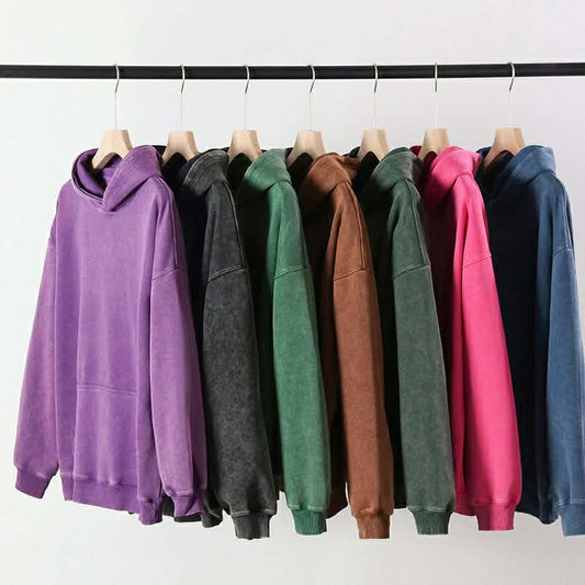 UNISEX ACID WASHED HOODIES