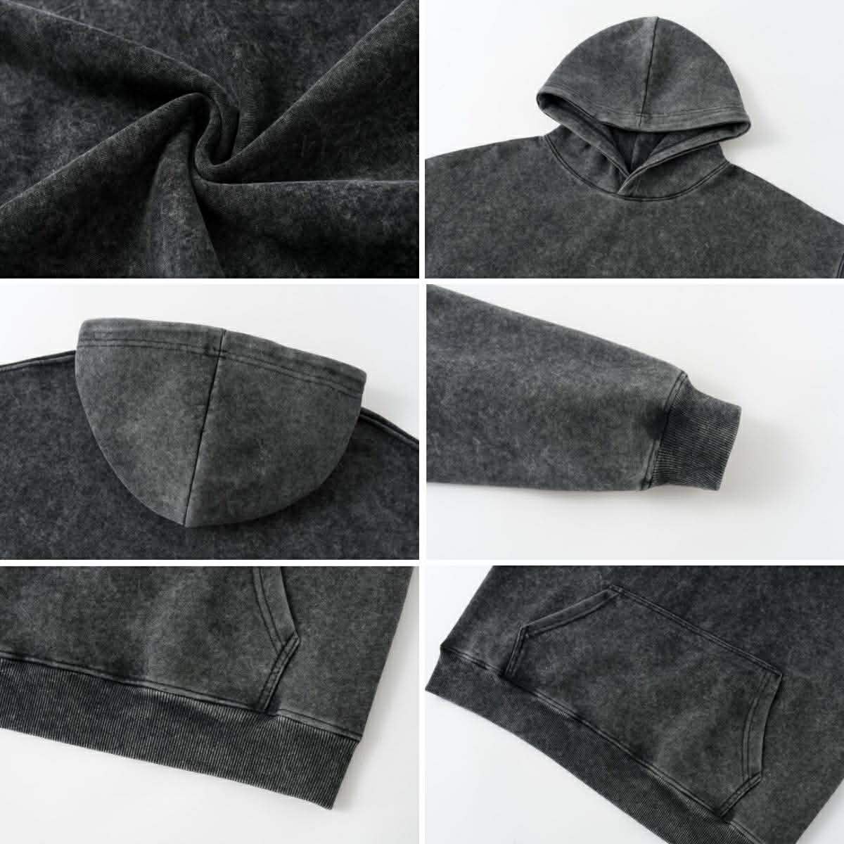UNISEX ACID WASHED HOODIES
