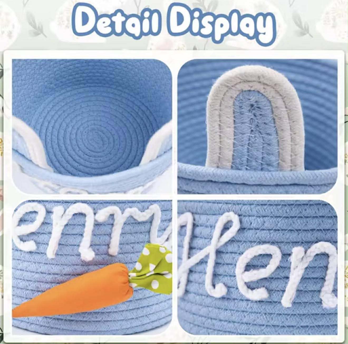 WOVEN ROPE EASTER BASKET