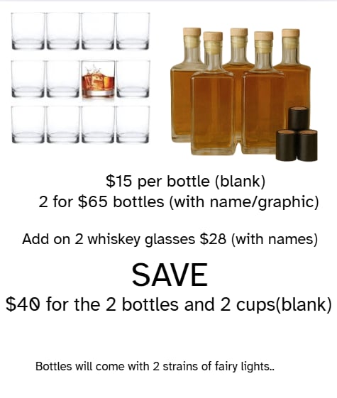 Whiskey Bottles and Glasses