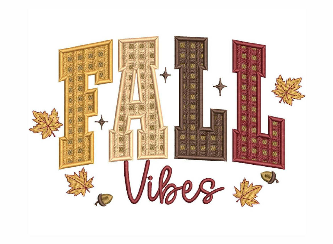 Embroidered - "Fall Vibes" Sweatshirt