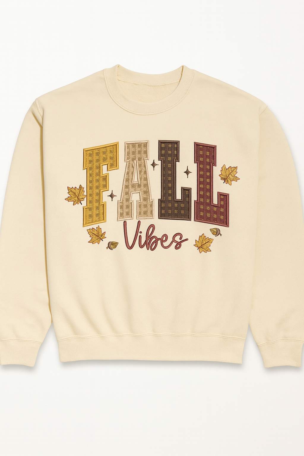Embroidered - "Fall Vibes" Sweatshirt
