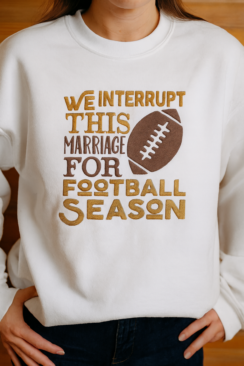 Embroidered - We interrupt this marriage - Sweatshirt