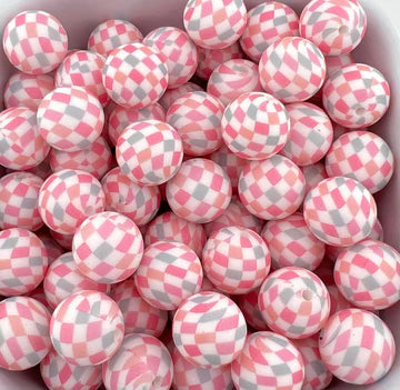 Pattern/Printed 15 MM Silicone Beads
