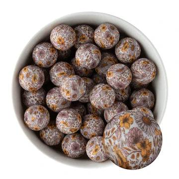 Pattern/Printed 15 MM Silicone Beads
