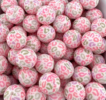 Pattern/Printed 15 MM Silicone Beads