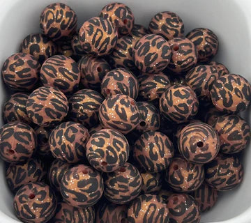 Pattern/Printed 15 MM Silicone Beads