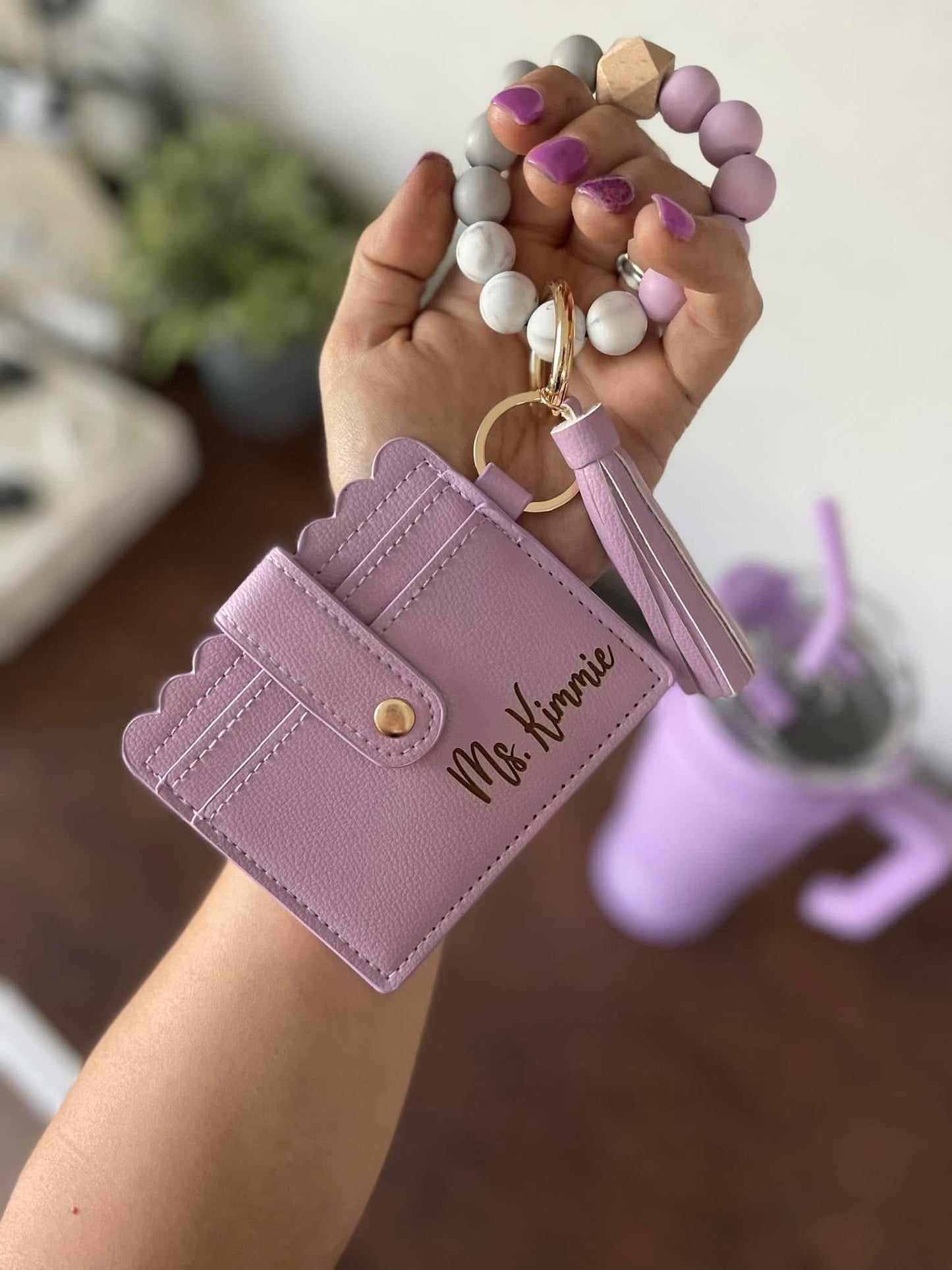 Wallet wristlets-engraved