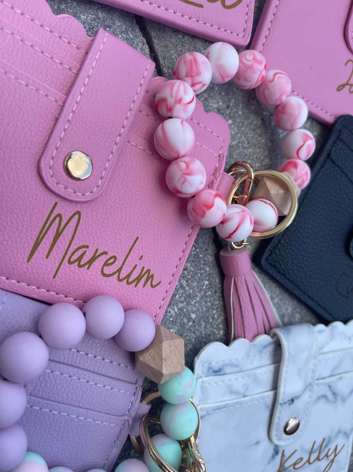 Wallet wristlets-engraved
