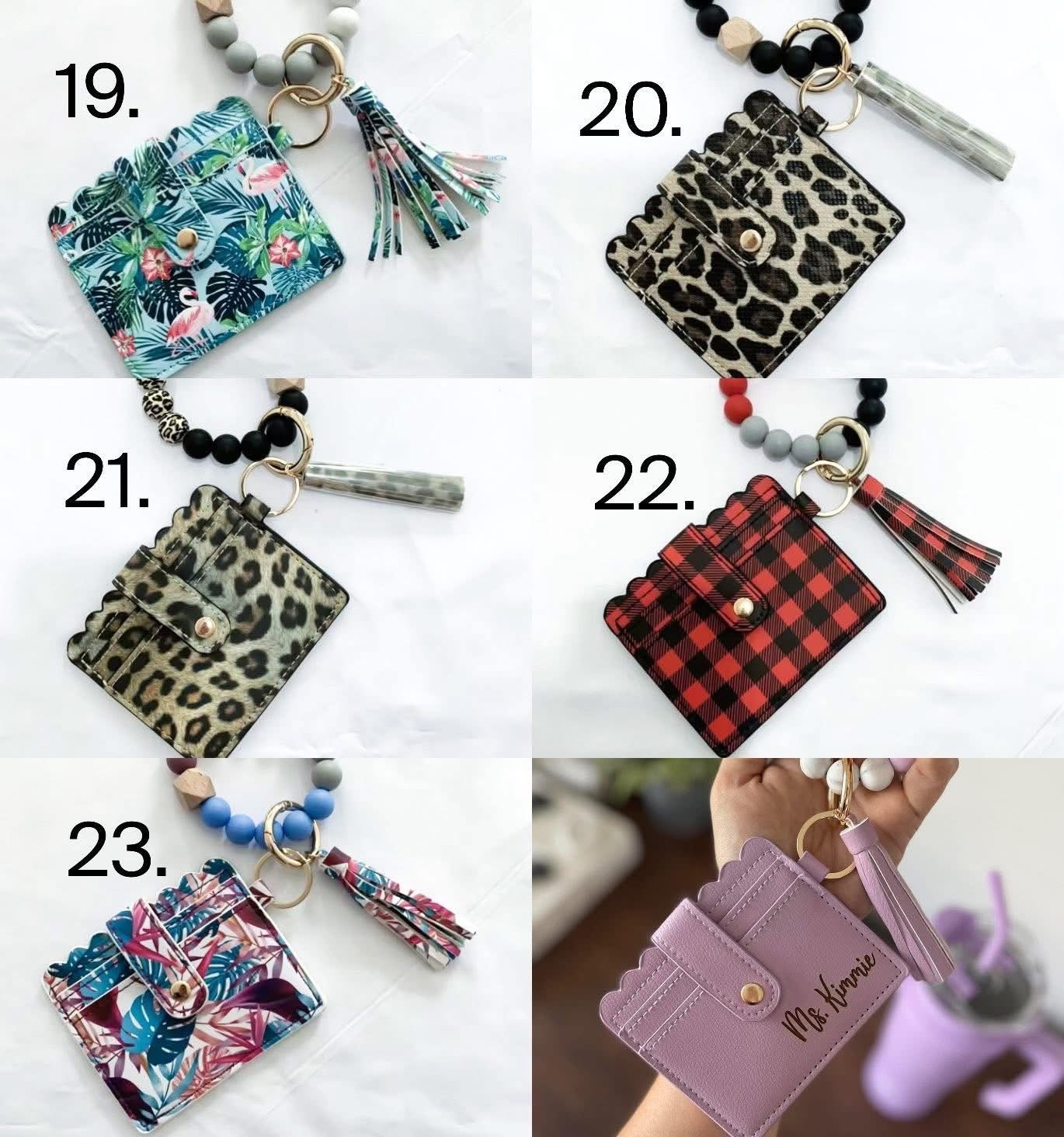 Wallet wristlets-engraved