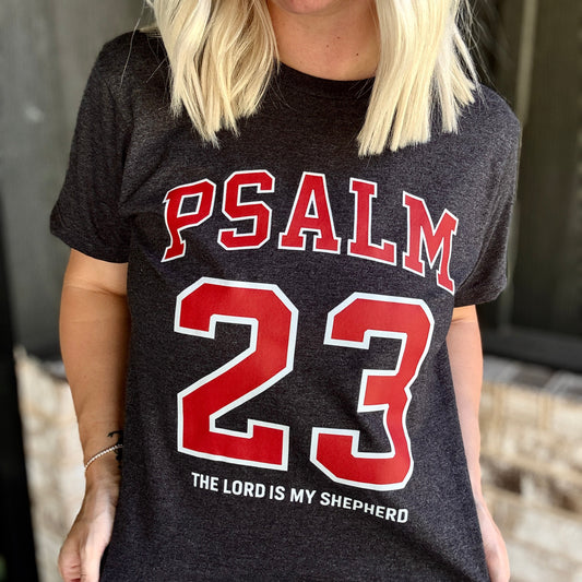 Psalm: 23 Red Graphic Tee D-1230