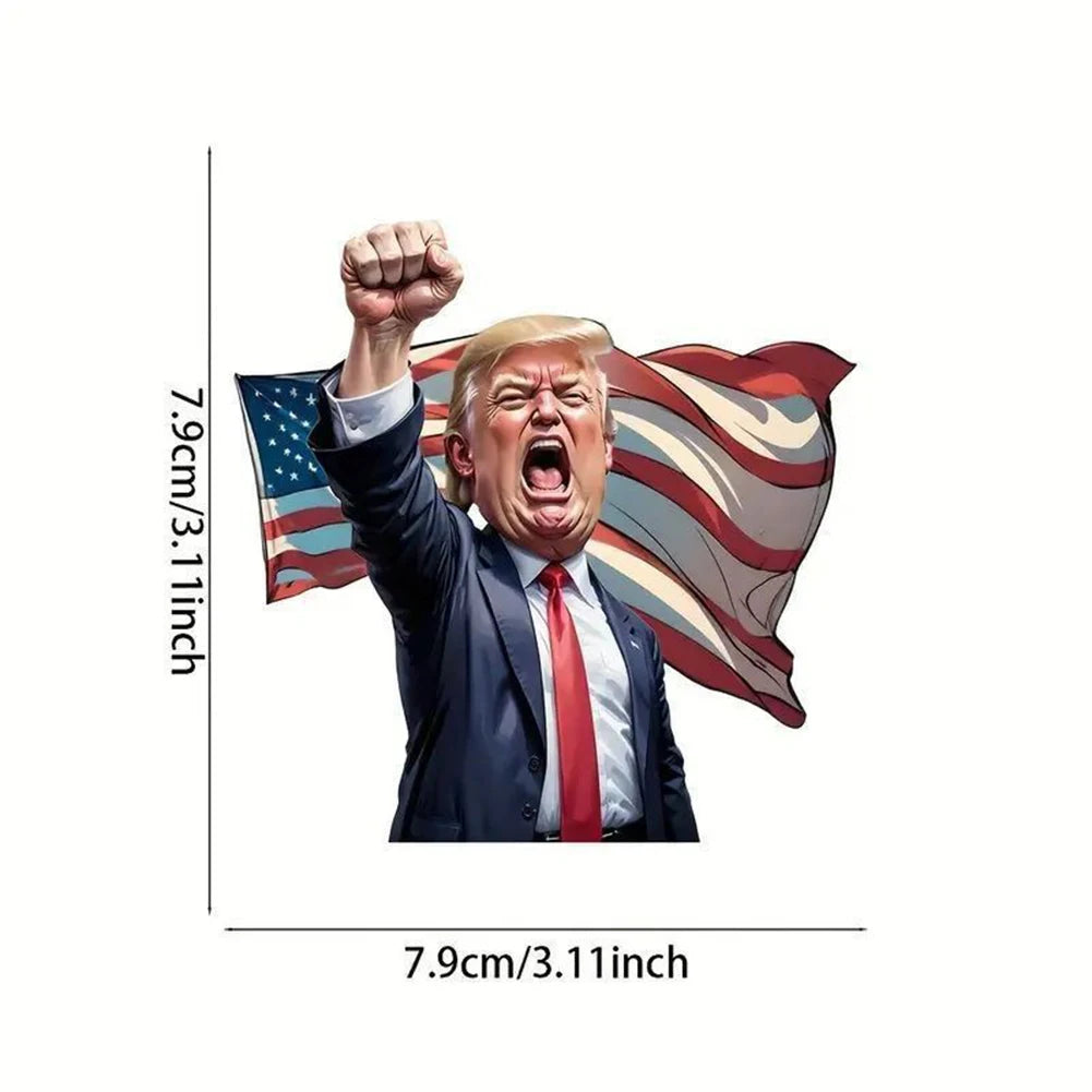 Acrylic Trump Car Hanging Ornament Trump America Presidential Election Decor Prop Trump Hanging Charm for Car Rear View Mirror